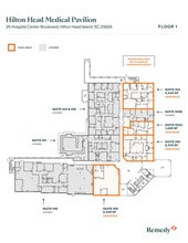 25 Hospital Center Blvd, Hilton Head, SC à louer Plan d’étage– Image 1 sur 2
