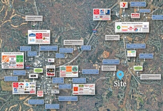3809 Matthews Weddington Rd, Matthews, NC - VUE AÉRIENNE  vue de carte