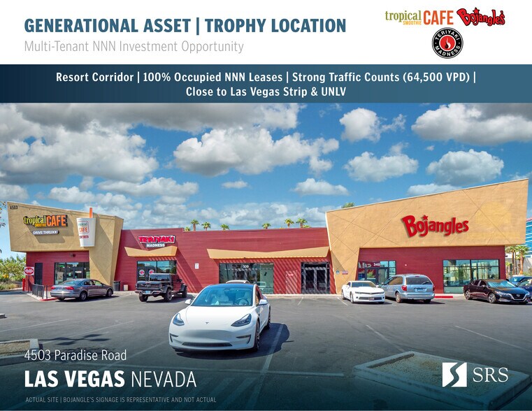 4503 Paradise Rd, Las Vegas, NV à vendre - Photo principale – Image 1 sur 11