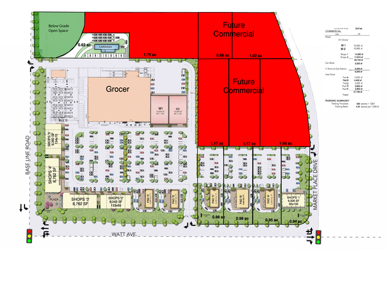 Base Line Rd, Roseville, CA à louer - Plan de site – Image 1 sur 1