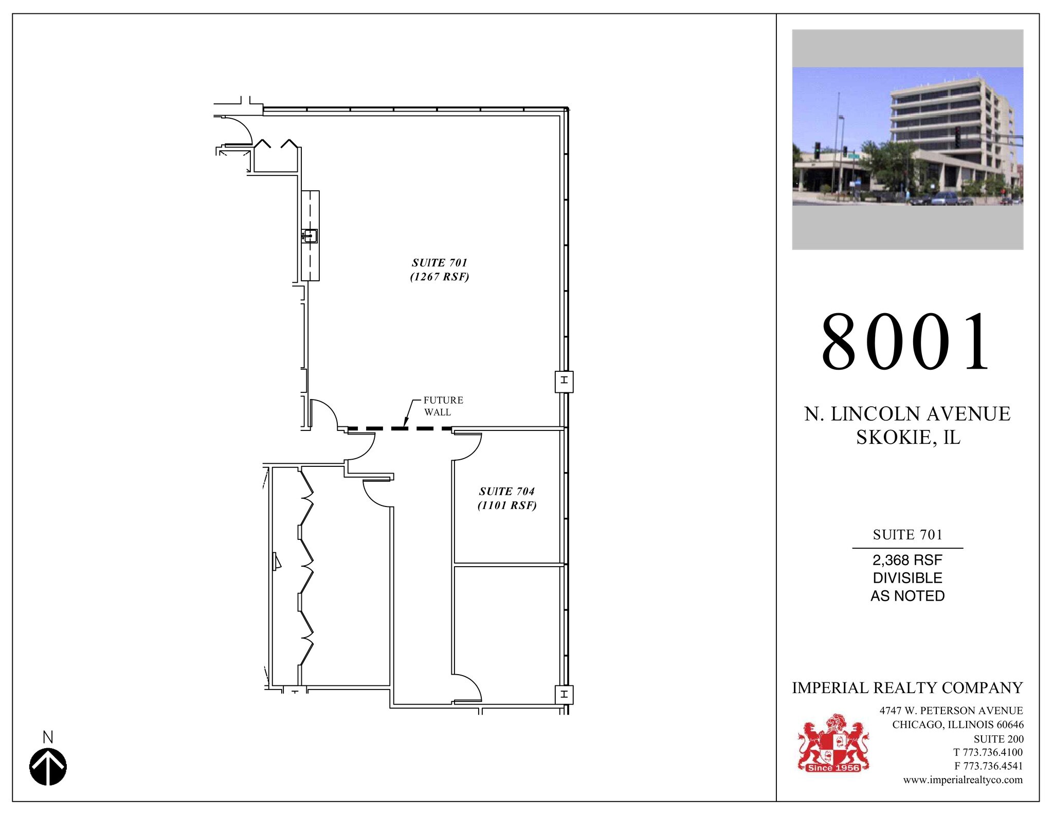 8001 Lincoln Ave, Skokie, IL à louer Plan de site– Image 1 sur 3