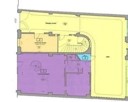 Local commercial dans Paris à louer - Plan d’étage – Image 3 sur 4