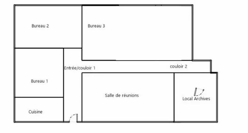 Bureau dans Bayonne à louer - Plan d’étage – Image 3 sur 3
