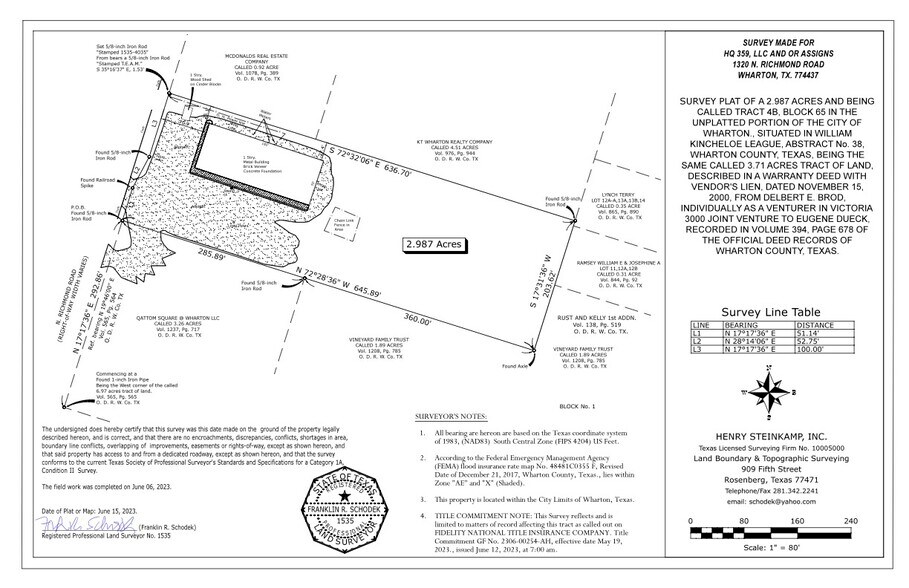 Wharton, TX - N Richmond Rd - 13.77 Ac portefeuille de 6 biens à vendre sur LoopNet.fr - Photo de l’immeuble – Image 3 sur 32