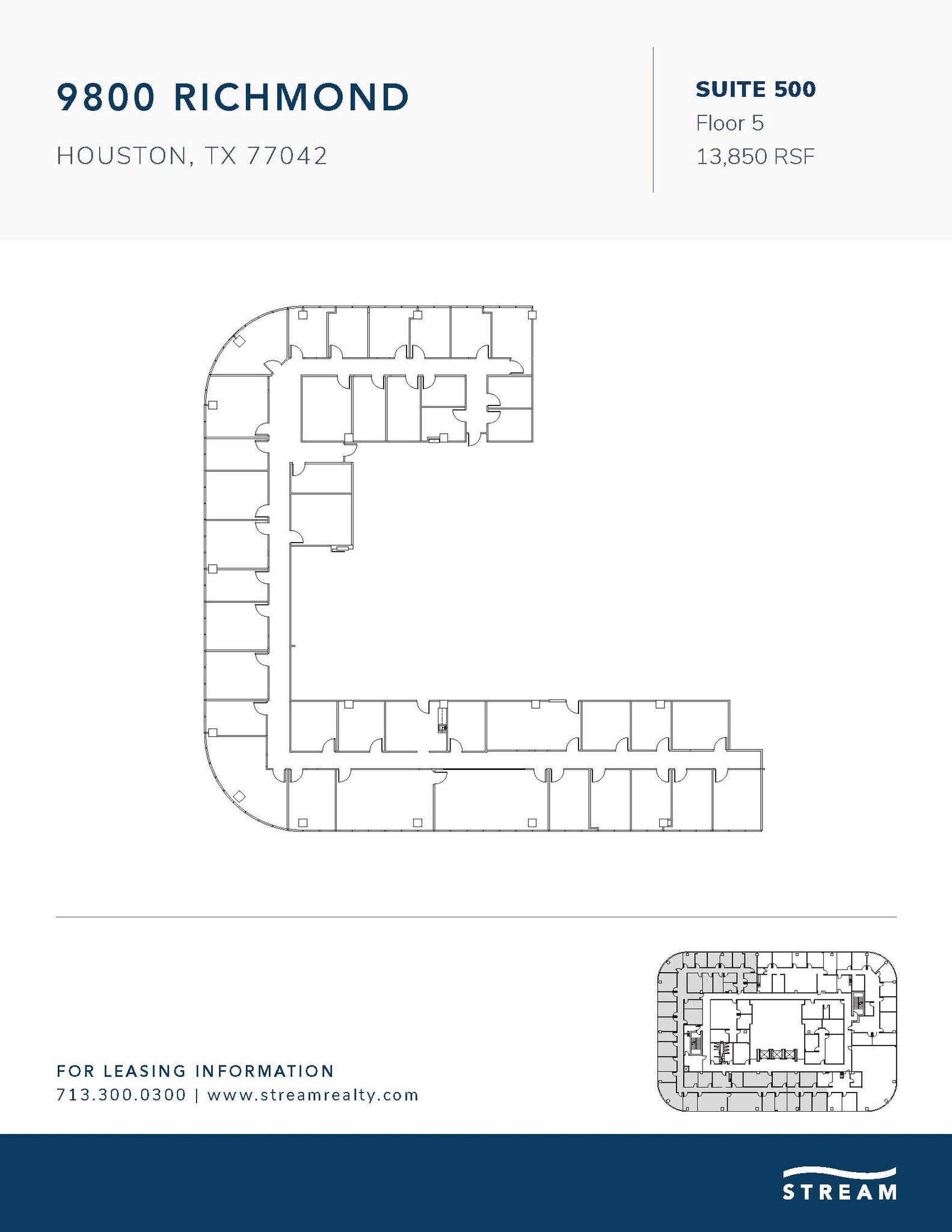 9800 Richmond Ave, Houston, TX à louer Plan d’étage– Image 1 sur 1
