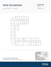 9800 Richmond Ave, Houston, TX à louer Plan d’étage– Image 1 sur 1