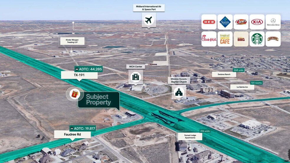 8005 TX-191 Frontage, Odessa, TX à vendre - Aérien – Image 2 sur 3