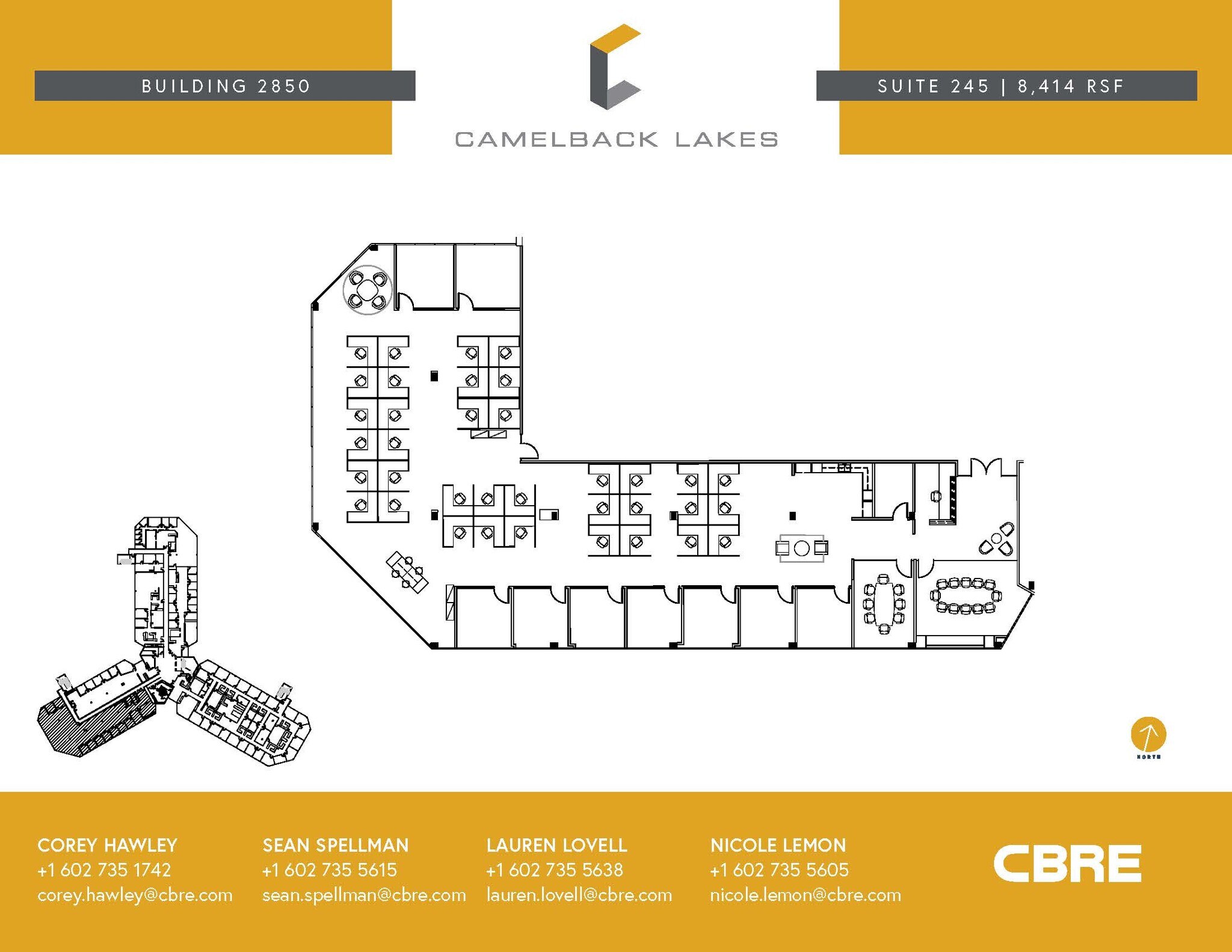 2850 E Camelback Rd, Phoenix, AZ à louer Plan d’étage– Image 1 sur 1