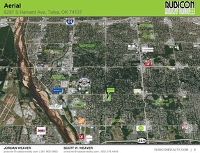 8281 S Harvard Ave, Tulsa, OK - VUE AÉRIENNE  vue de carte