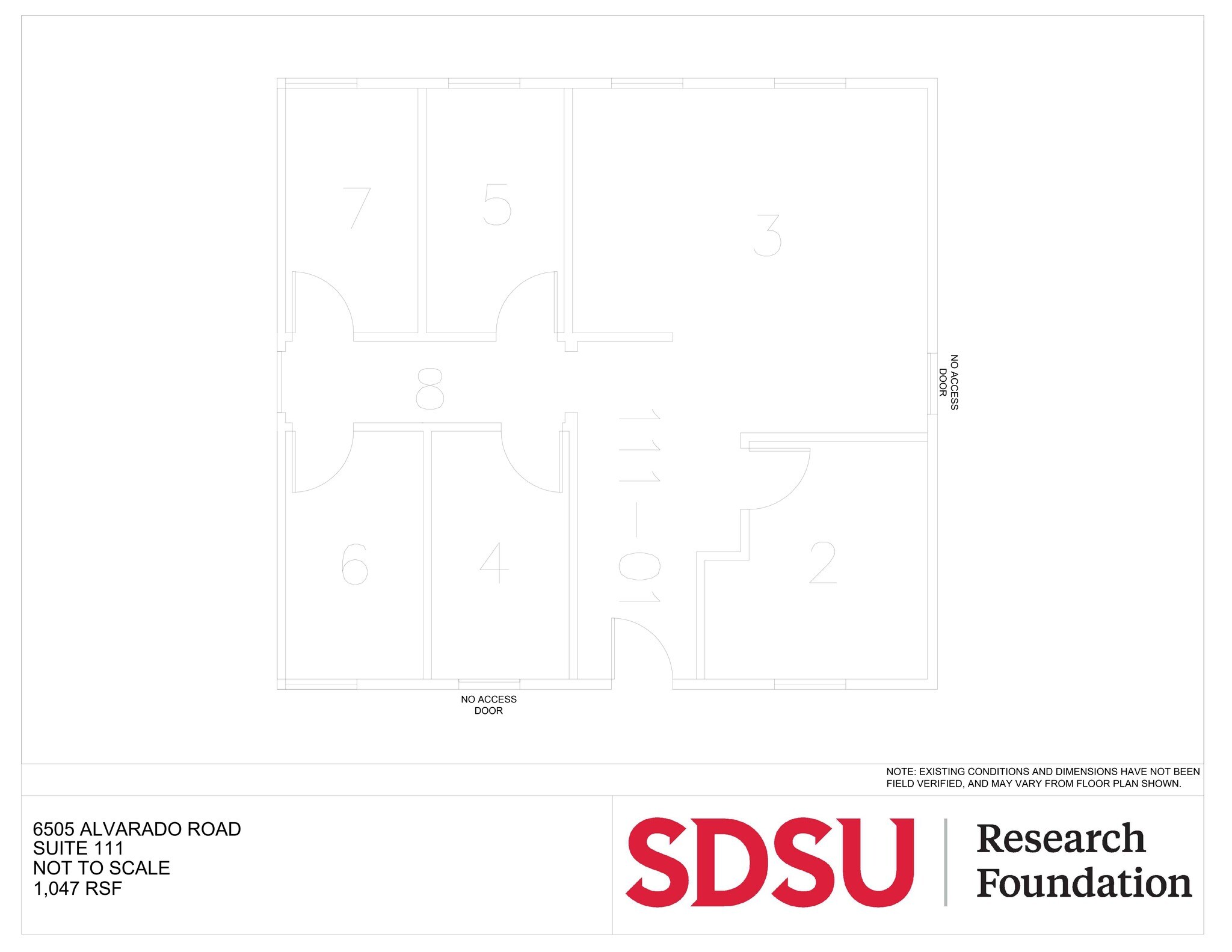 6475 Alvarado Rd, San Diego, CA à louer Plan de site– Image 1 sur 1
