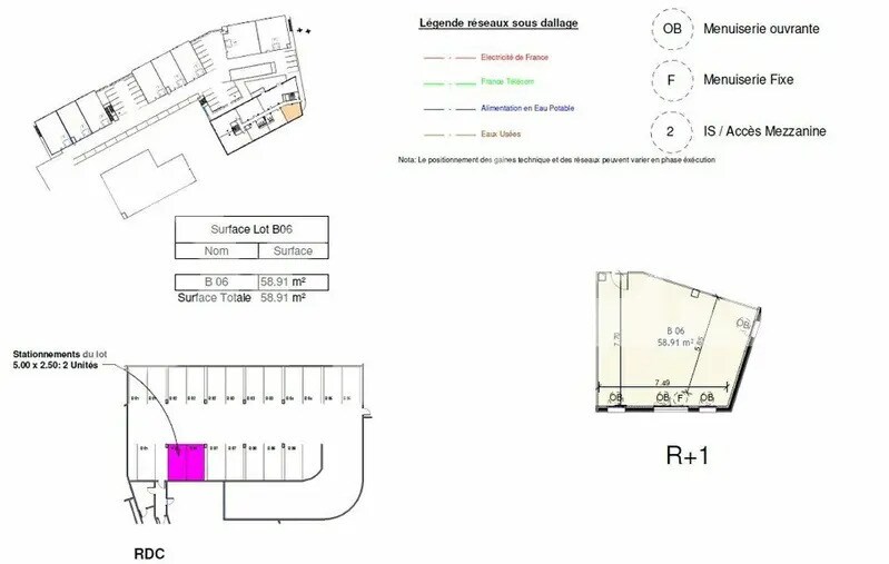 Bureau dans Villeneuve-lès-Maguelone à vendre - Plan d’étage – Image 3 sur 4