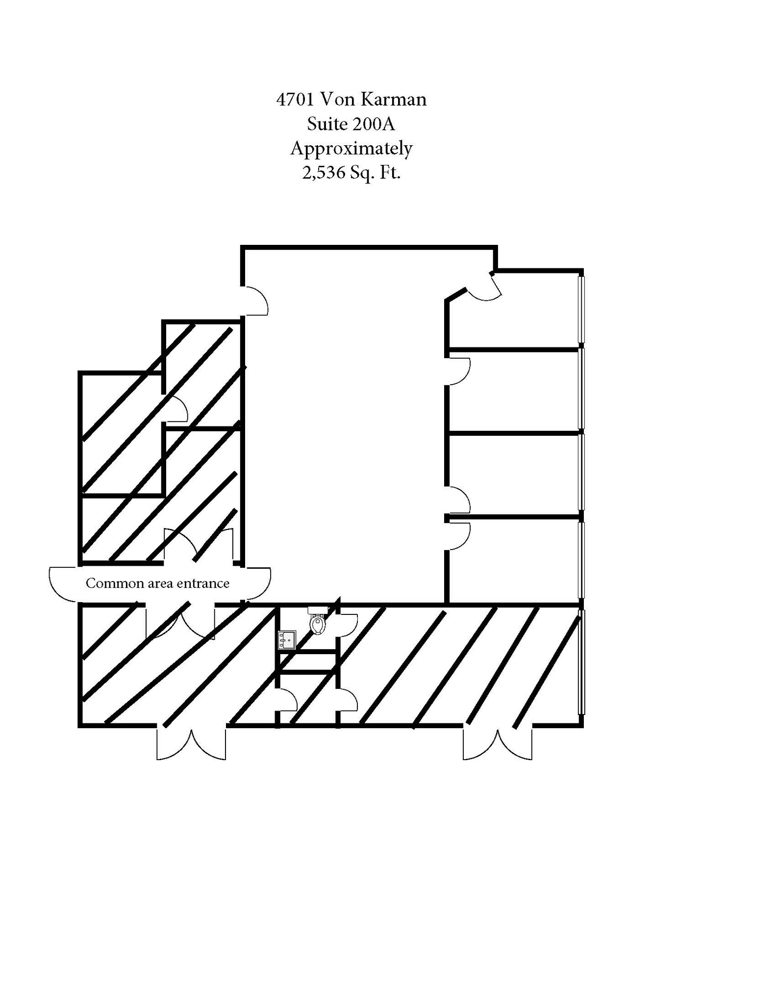 4701 Von Karman Ave, Newport Beach, CA à louer Plan d’étage– Image 1 sur 1