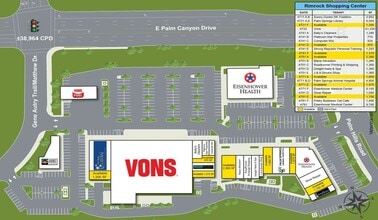4711-4791 E Palm Canyon Dr, Palm Springs, CA à louer Plan de site– Image 1 sur 1
