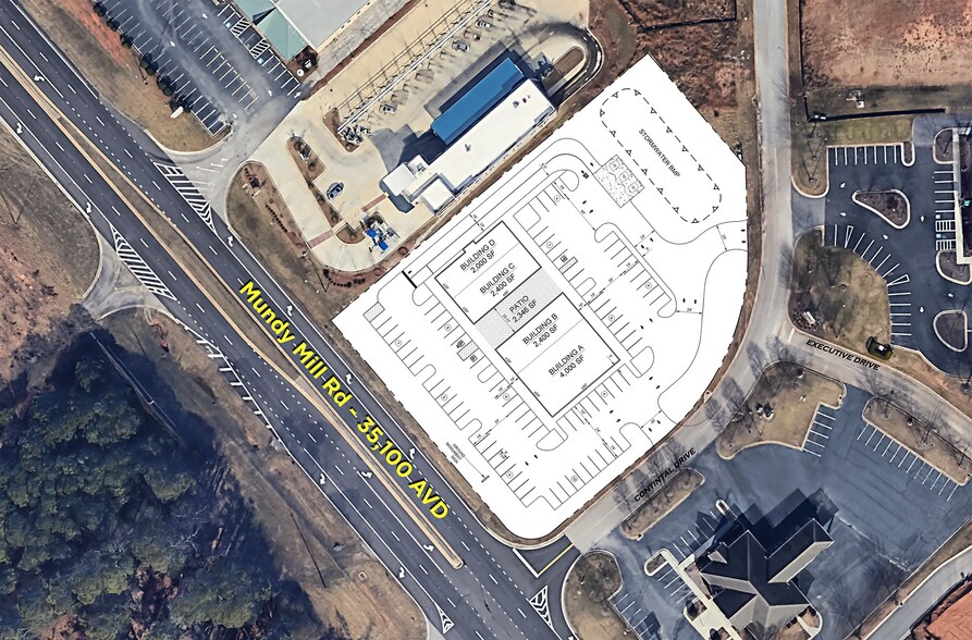 4060 Mundy Mill Rd, Oakwood, GA à louer - Aérien – Image 2 sur 2