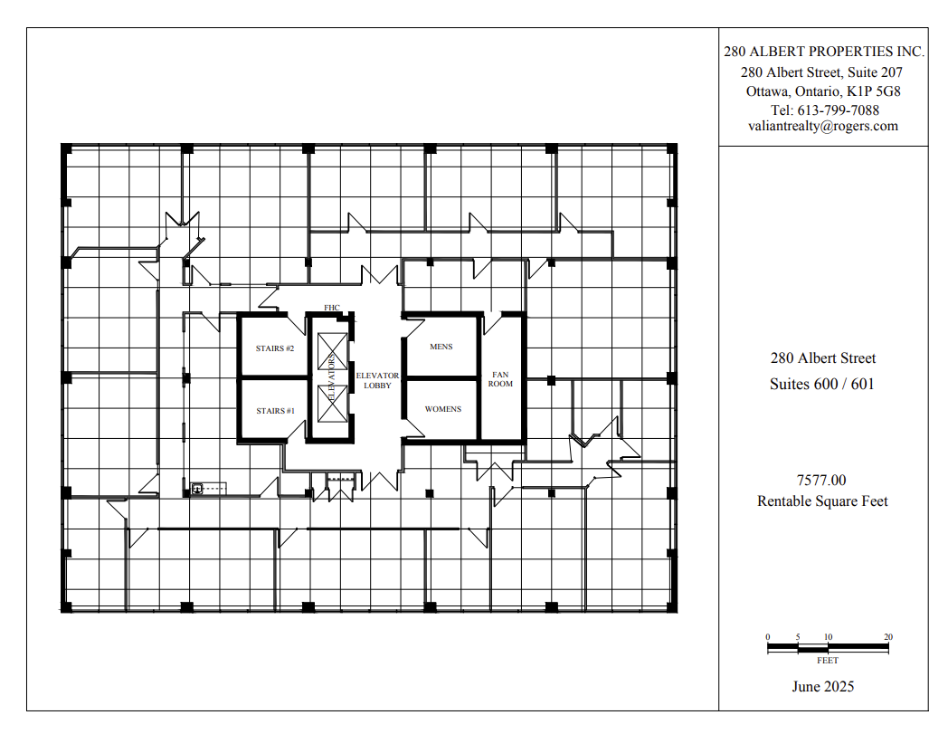 280 Albert St, Ottawa, ON à louer Plan d’étage– Image 1 sur 21