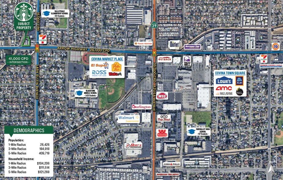 843 W Arrow Hwy, Azusa, CA à vendre - Photo de l’immeuble – Image 3 sur 4