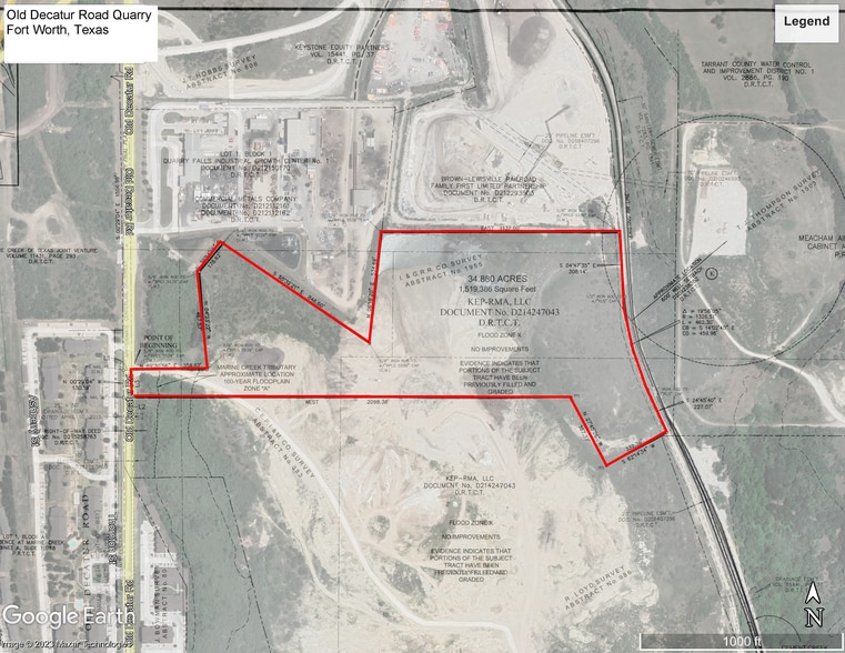 Old Decatur Rd, Fort Worth, TX à vendre - Plan de site – Image 2 sur 6