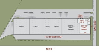 1174-1188 Quaker St, Dallas, TX à louer Plan de site– Image 2 sur 2
