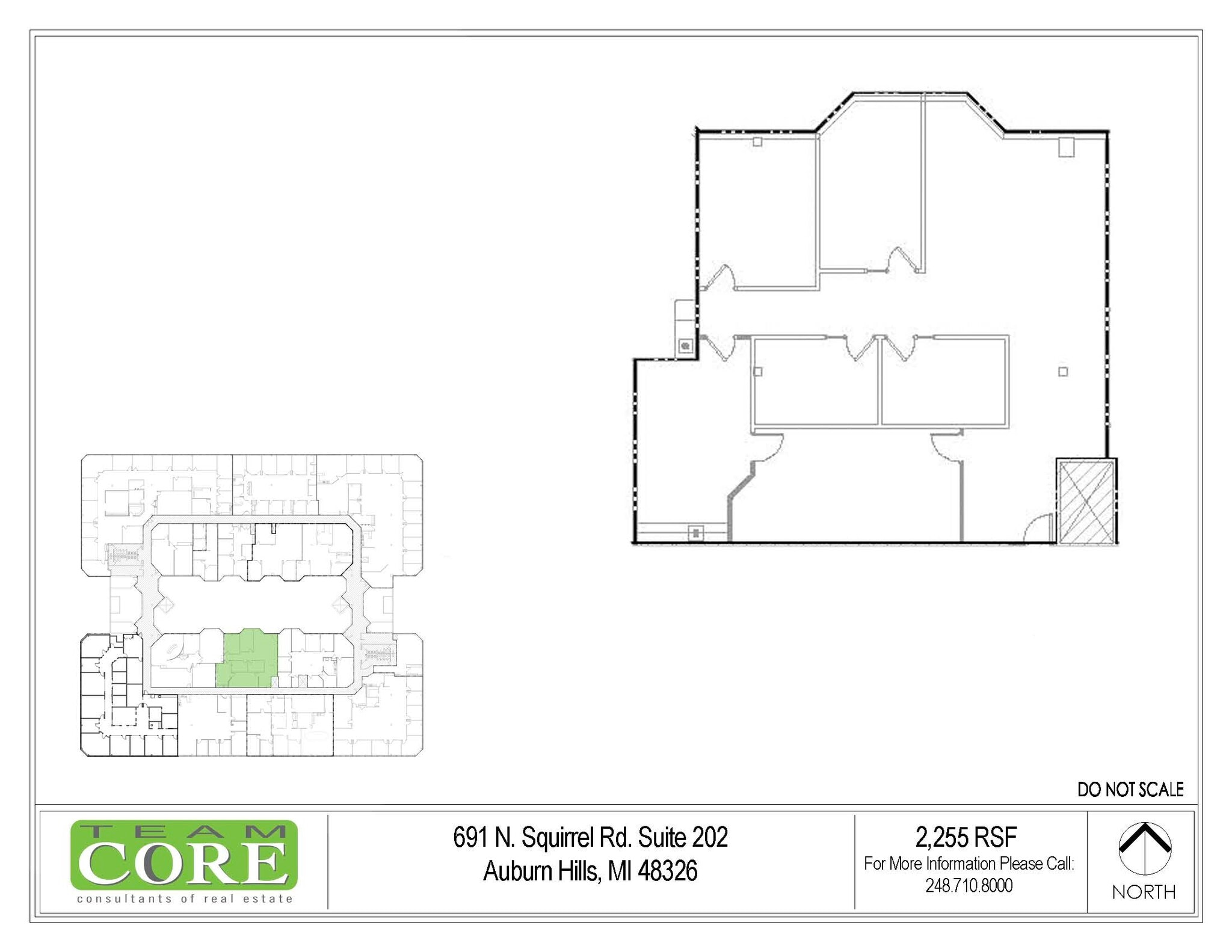 691 N Squirrel Rd, Auburn Hills, MI à louer Plan d’étage– Image 1 sur 1