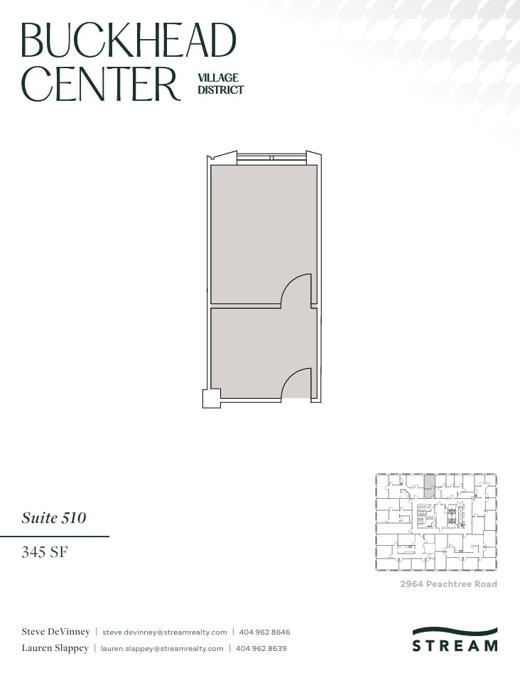 2970 Peachtree Rd NW, Atlanta, GA à louer Plan d’étage– Image 1 sur 1