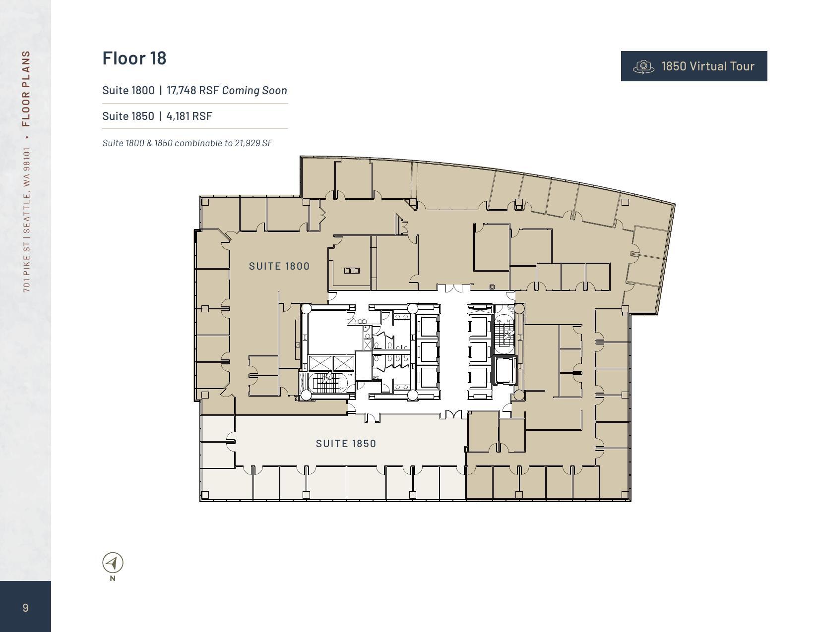 701 Pike St, Seattle, WA à louer Plan d’étage– Image 1 sur 1