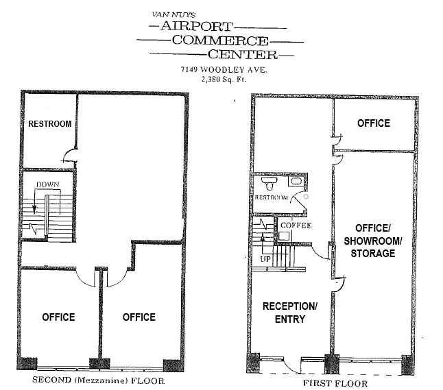 16126-16136 Sherman Way, Van Nuys, CA à louer Plan d’étage– Image 1 sur 1