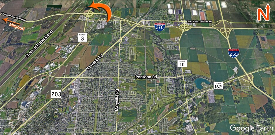 Route 3 and I-270, Granite City, IL à vendre - Aérien – Image 2 sur 2