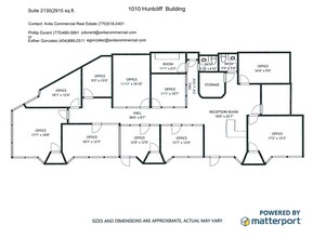 1010 Huntcliff, Atlanta, GA à louer Plan d’étage– Image 2 sur 2