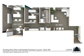 5166 Main St, Williamsville, NY à louer Plan d’étage– Image 2 sur 3