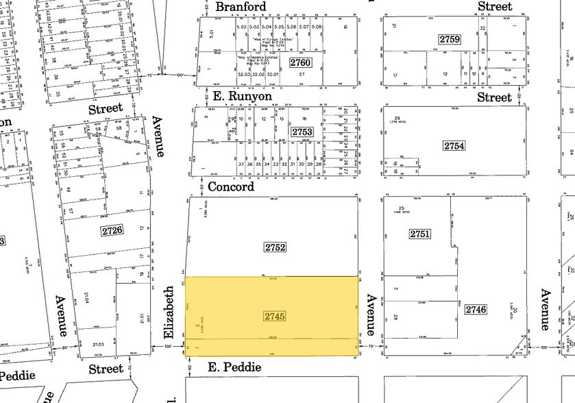 254 Elizabeth Ave, Newark, NJ à louer - Plan cadastral – Image 3 sur 13