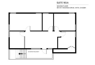 911 Hacienda Dr, Vista, CA à louer Plan d’étage– Image 2 sur 4