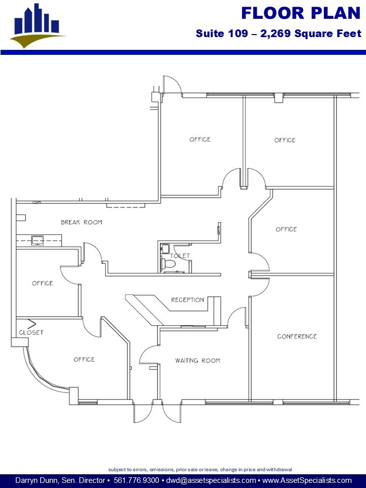 5 Harvard Cir, West Palm Beach, FL à louer Plan d’étage– Image 1 sur 7