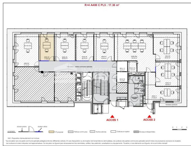 Bureau dans Montévrain à louer - Plan d’étage – Image 3 sur 4