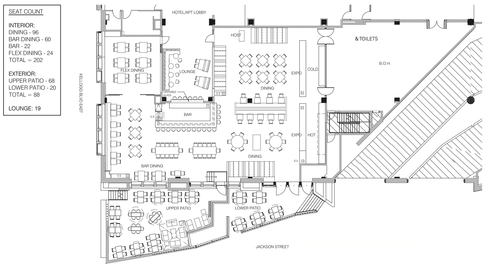 180 Kellogg Blvd E, Saint Paul, MN à louer Plan d’étage– Image 1 sur 4