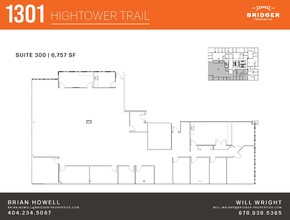 1301 Hightower Trl, Atlanta, GA à louer Plan d’étage– Image 1 sur 1