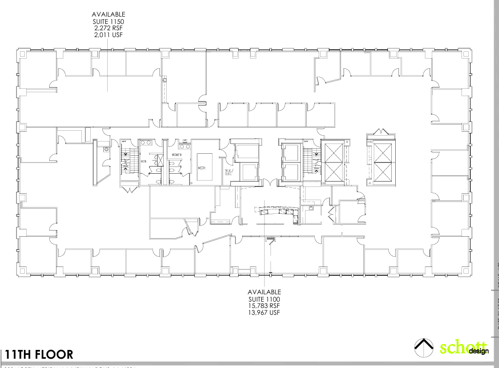 300 N Meridian St, Indianapolis, IN à louer Plan d’étage– Image 1 sur 1