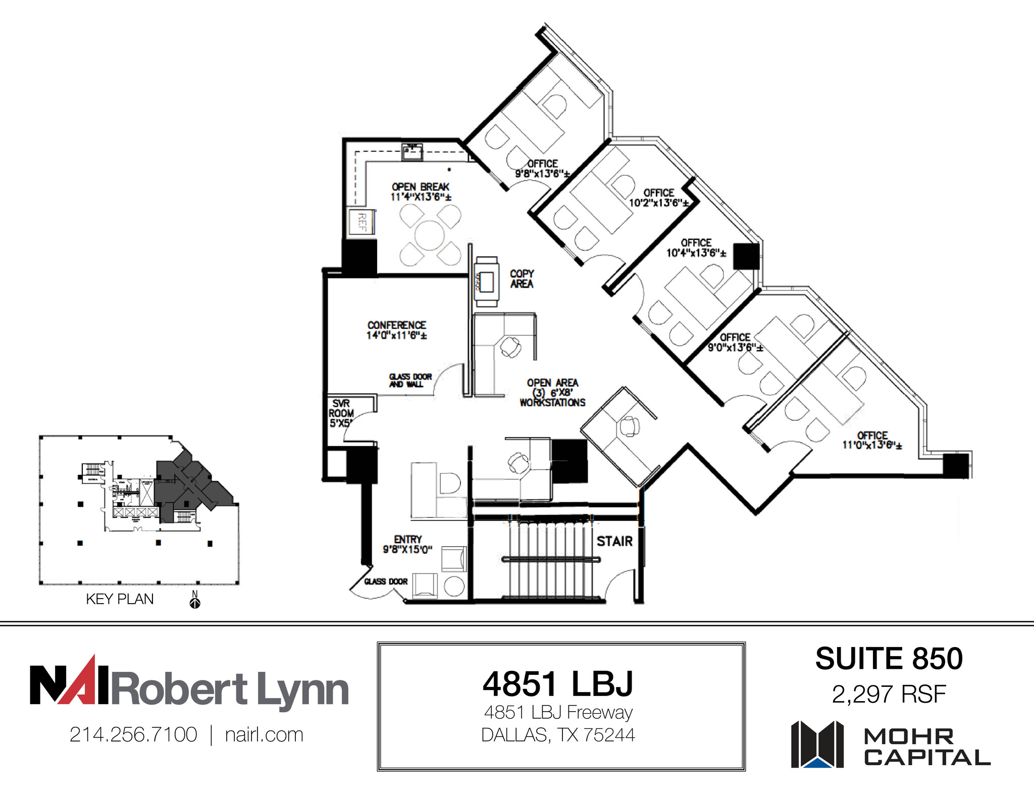 4851 Lyndon B Johnson Fwy, Dallas, TX à louer Plan d’étage– Image 1 sur 3