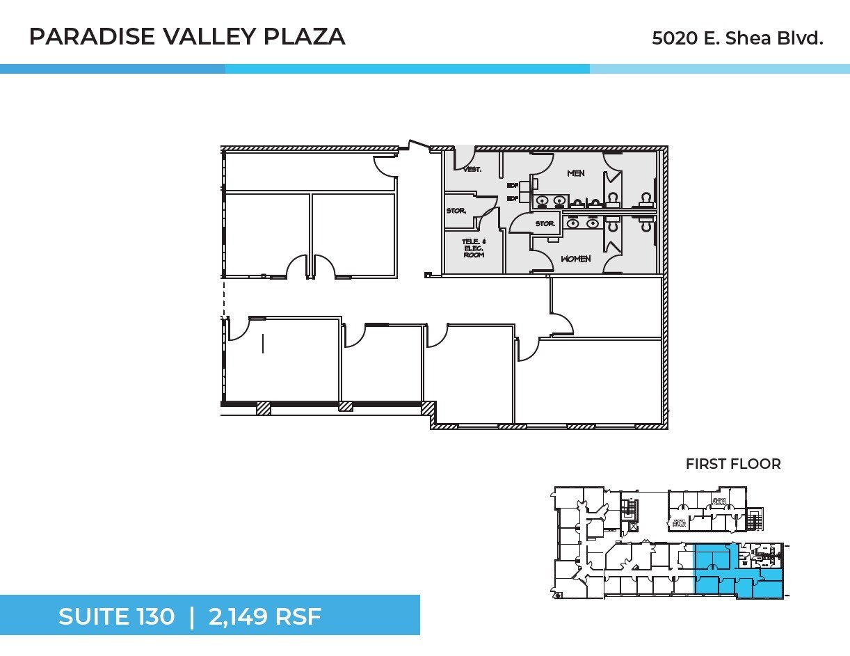 5010 E Shea Blvd, Scottsdale, AZ à louer Plan d’étage– Image 1 sur 1