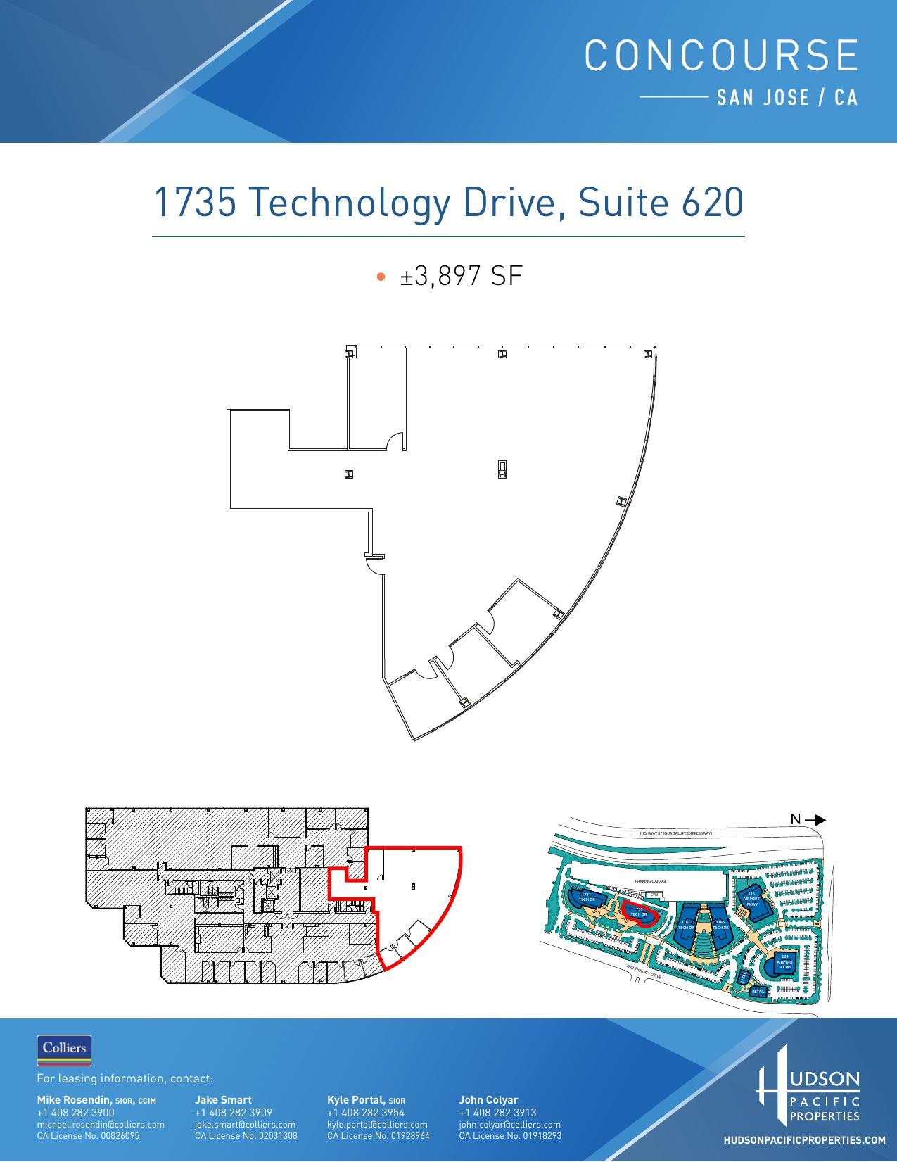 224 Airport Pkwy, San Jose, CA à louer Plan d’étage– Image 1 sur 1