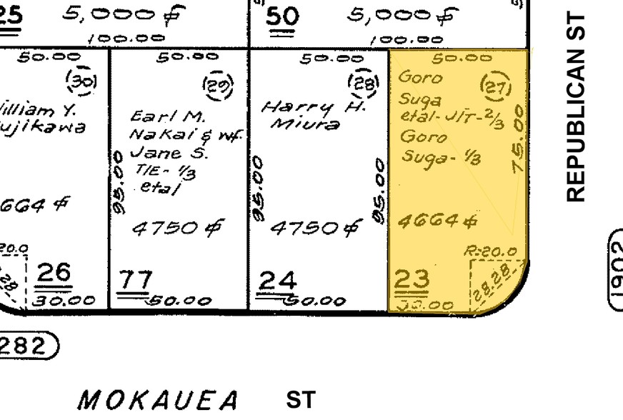 296 Mokauea St, Honolulu, HI à louer - Plan cadastral – Image 2 sur 4