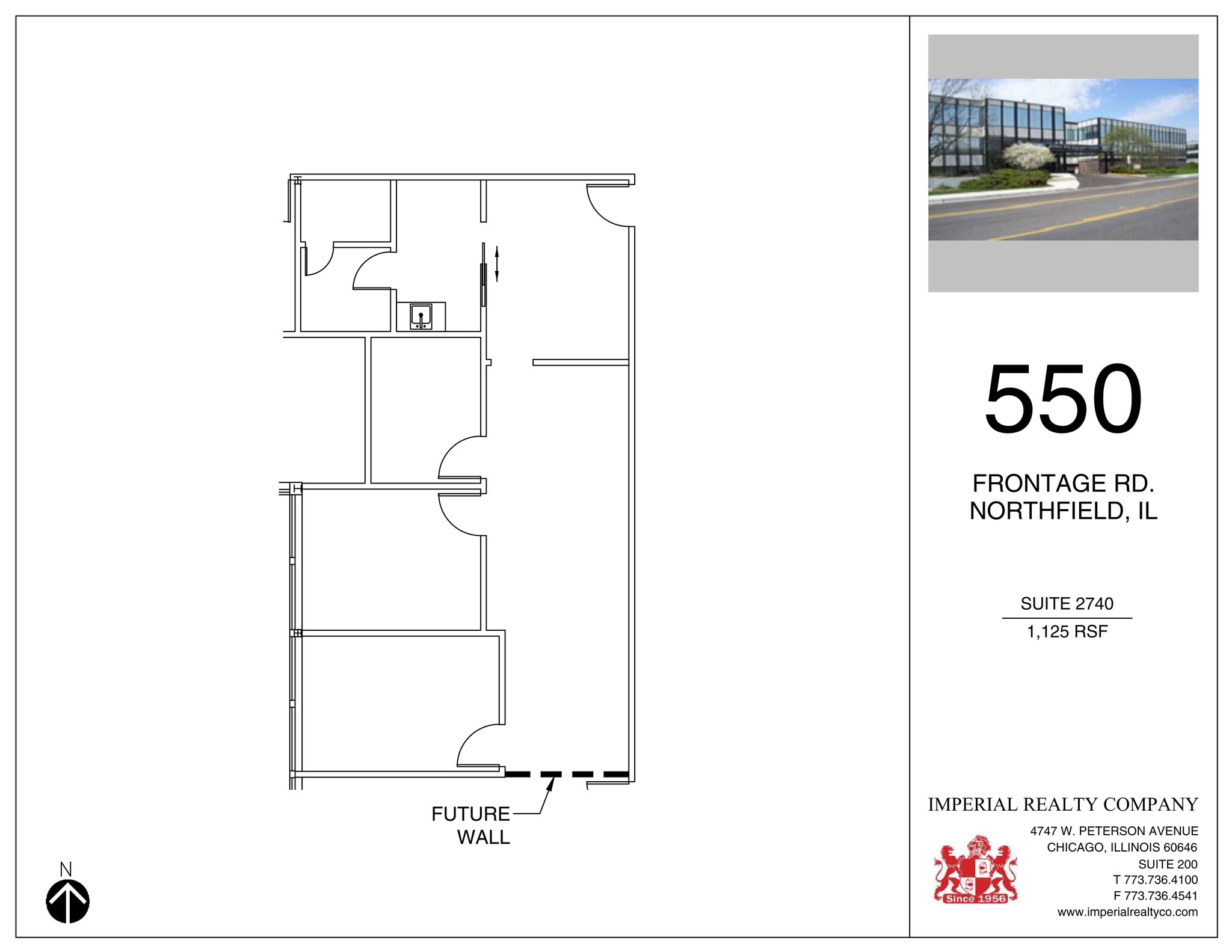 540-550 W Frontage Rd, Northfield, IL à louer Plan de site– Image 1 sur 1