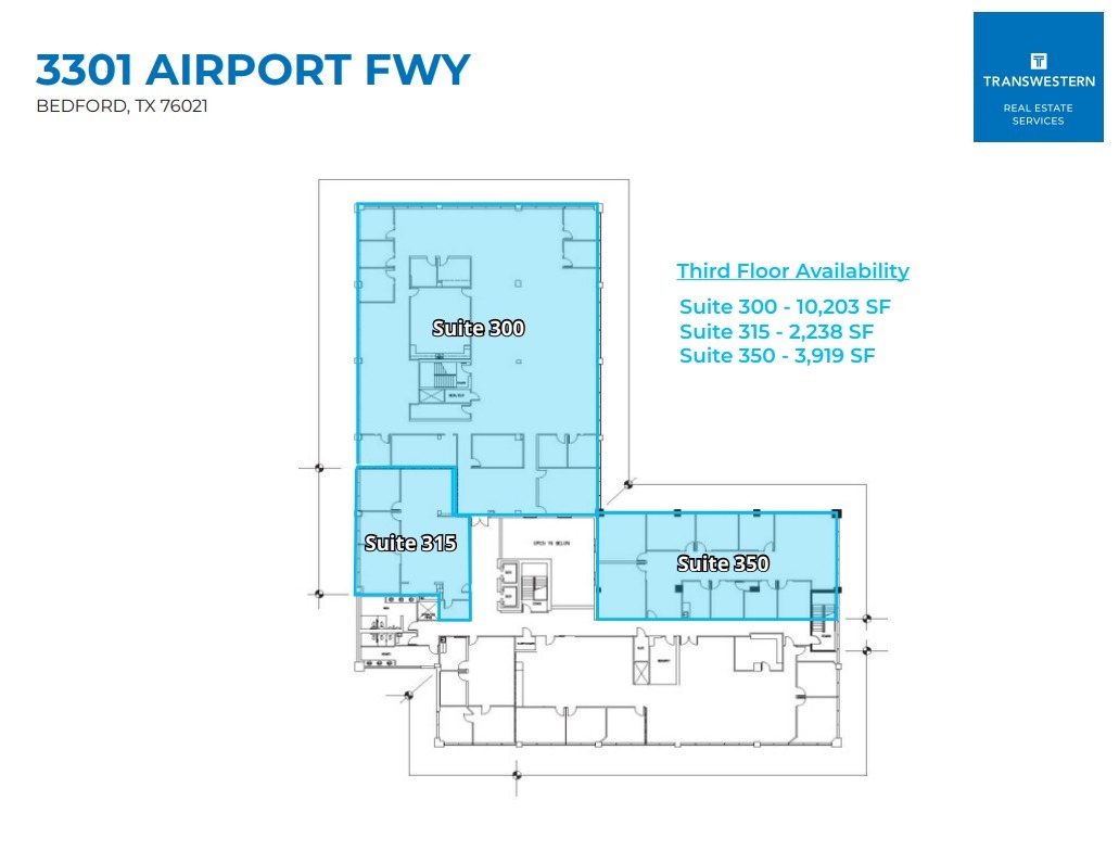 3301 Airport Fwy, Bedford, TX à louer Plan d’étage– Image 1 sur 1