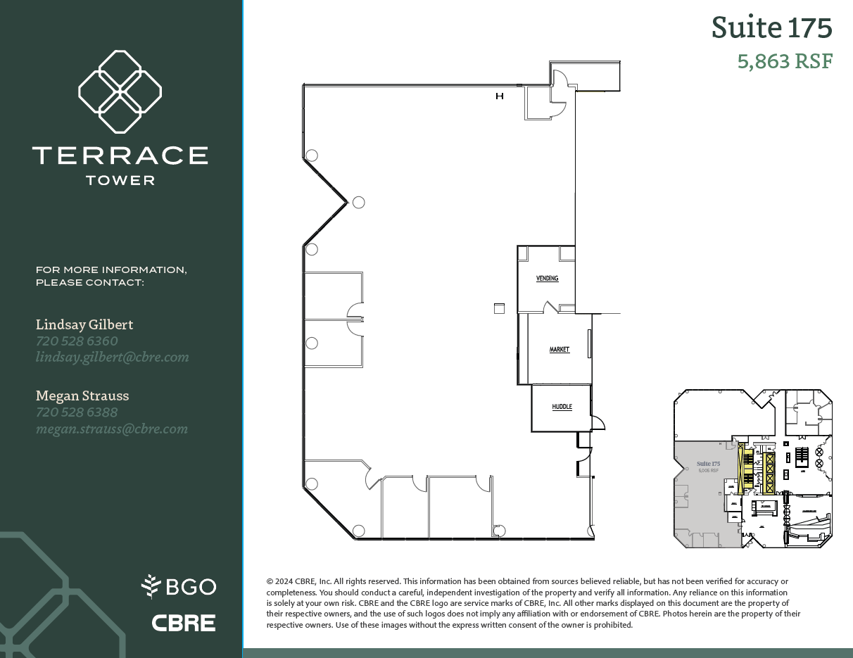 5619 Dtc Pky, Greenwood Village, CO à louer Plan d’étage– Image 1 sur 1