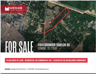 Plus de détails pour 11914 Browder Traylor Road, Conroe, TX - Terrain à vendre