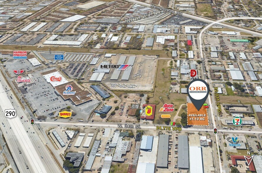 W 34th St. & Antoine Dr., Houston, TX à vendre - Photo de l’immeuble – Image 1 sur 2