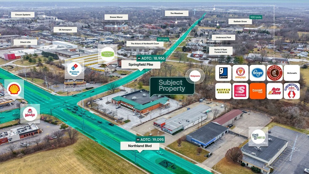 385 Northland Blvd, Springdale, OH à vendre - Aérien – Image 3 sur 3