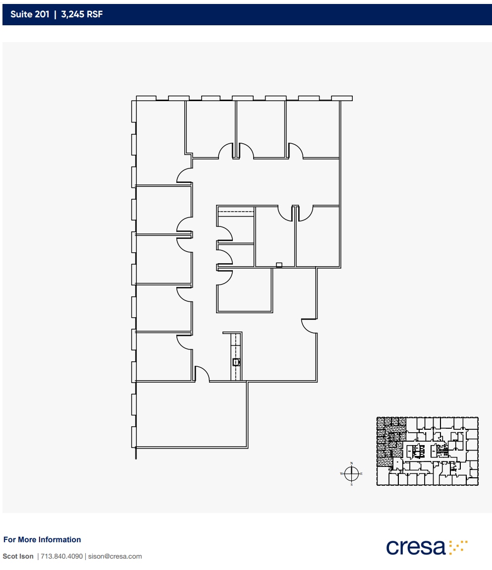 5005 Woodway Dr, Houston, TX à louer Plan d’étage– Image 1 sur 1