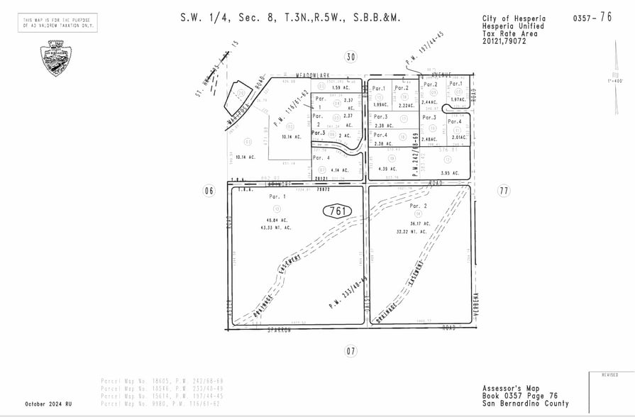 6080 Mariposa Rd, Hesperia, CA à vendre - Plan cadastral – Image 2 sur 2