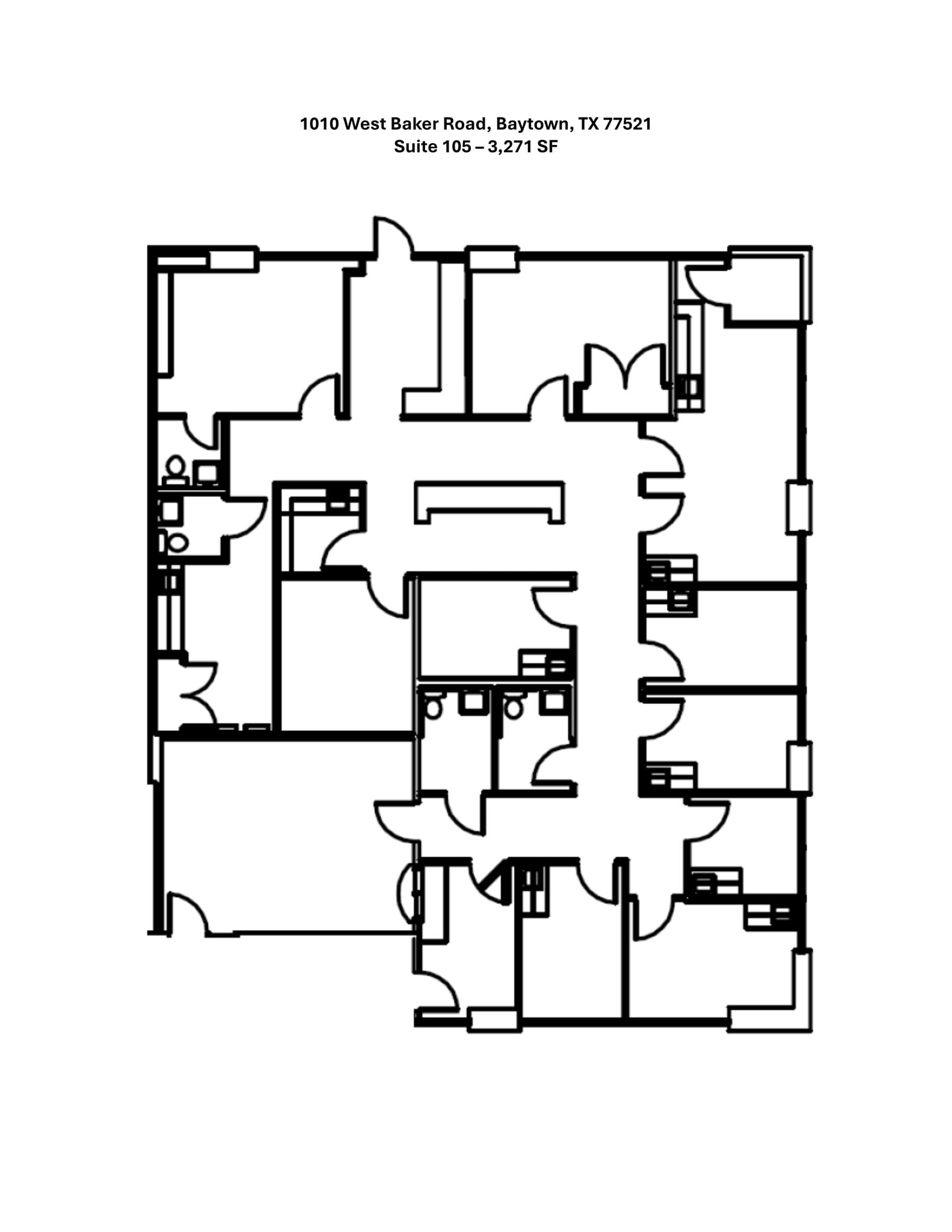 1010 W Baker Rd, Baytown, TX à louer Plan de site– Image 1 sur 1