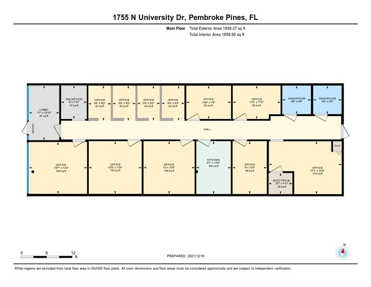 1741-1759 N University Dr, Pembroke Pines, FL à louer - Plan d’étage – Image 3 sur 18